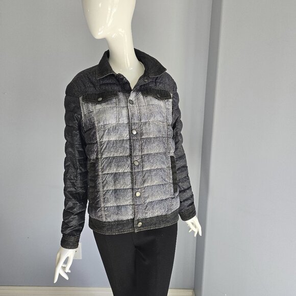 Guess  Denim & Quilted Puffer Jacket - Picture 1 of 5